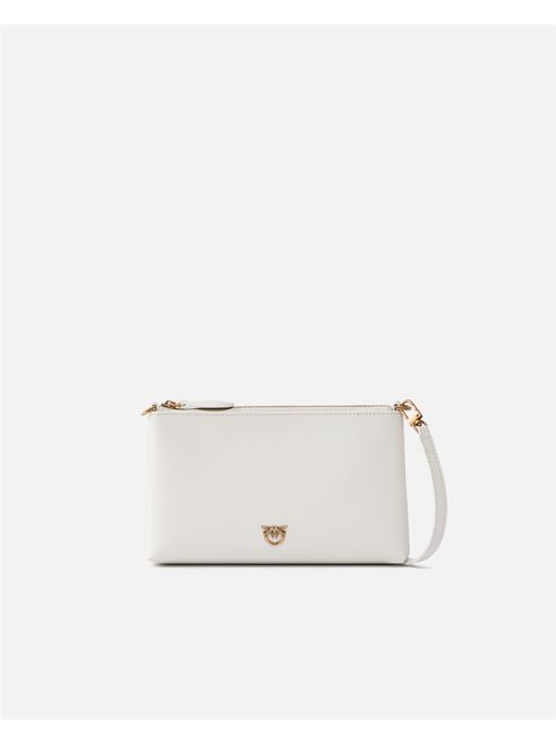 Pochette piatta in pelle con logo Love Birds PINKO | 104277A0F1/Z14Q